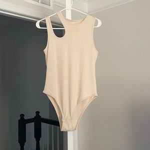 Cream Bodysuit.